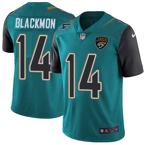 Nike Jacksonville Jaguars #14 Justin Blackmon Teal Green Team Color NFL Vapor Untouchable Limited Jersey,We sell and wholesale Nike Jacksonville Jaguars #14 Justin Blackmon Teal Green Team Color NFL Vapor Untouchable Limited Jersey on line form chian!